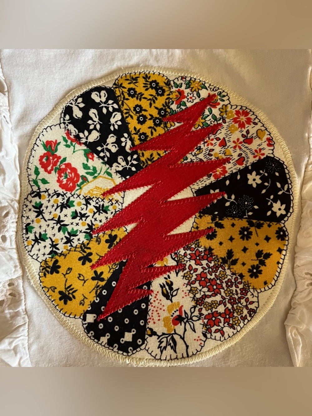 Cotton sundress hippie grateful mandala bolt festival 8/10 dead ❤️⚡️💙 kids - Picture 4 of 6